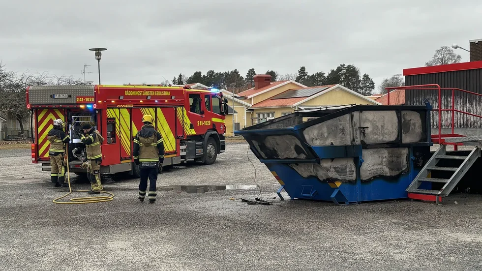 Räddningstjänst på plats.