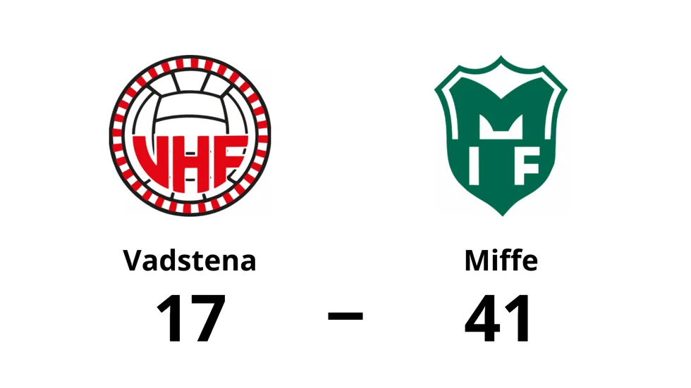 Vadstena HF förlorade mot Miffe