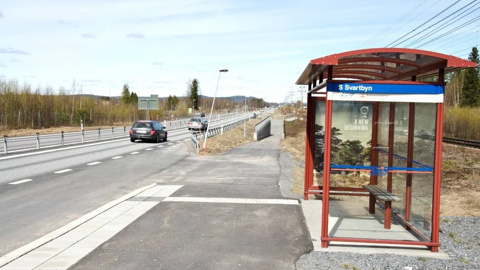 Ombyggnad. Trafikverket bygger om de kritiserade busshållplatserna vid Södra Svartbyn.