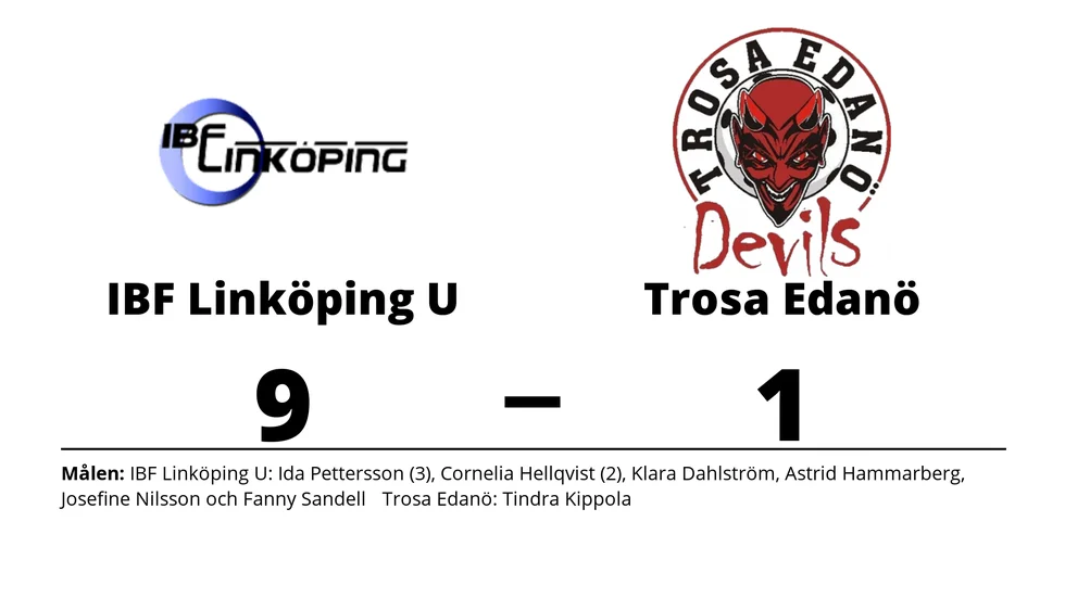 IBF Linköping vann mot Trosa Edanö IBK D1