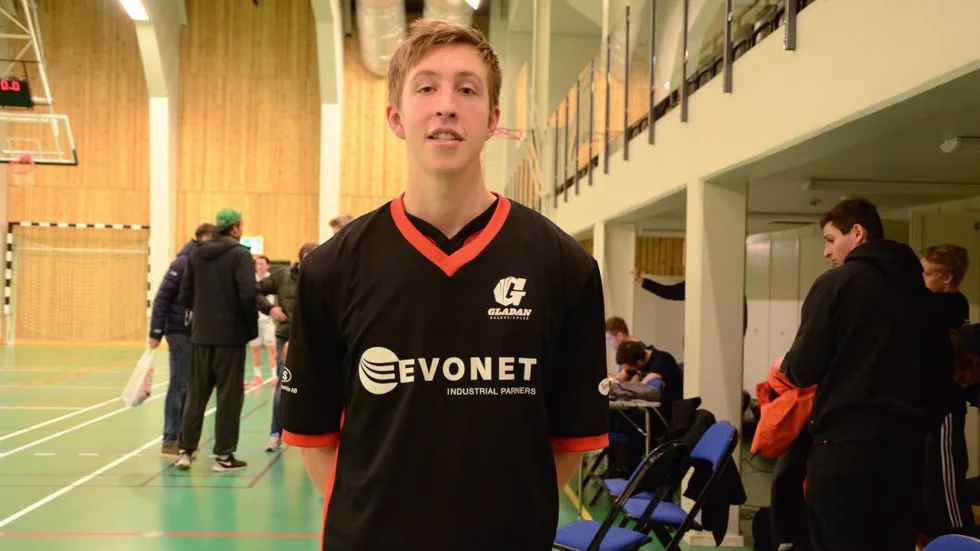 Nöjd. Oscar Hultmar, Gladan Basket tyckte att orken tröt mot Luleå BG, men var trots det glad över insatsen.