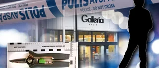 Man misstänks ha hotat pojke med sekatör i galleria