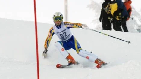 IFK Arvidsjaurs Jesper Ask är en av deltagarna som kommer till start i helgens två internationella slalomtävlingar på Prästberget i Arvidsjaur. (Arkivbild)