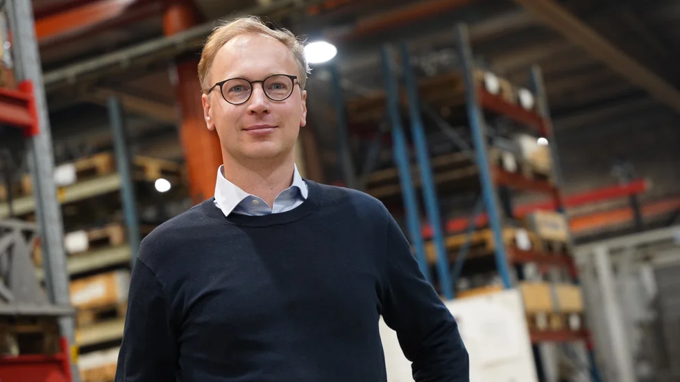 FeRex vd Erik Åström i företagets stora fabrik i Byske. Han ser positivt på framtiden och ser goda möjligheter till tillväxt kommande år.