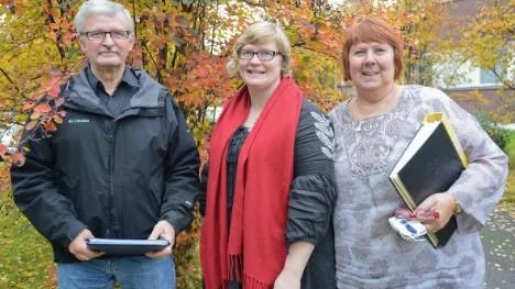 Per-Olof Lundgren, Korpen, Camilla Grahn och Kristina Grubbström, Arvidsjaurs kommun, sätter tillsammans med andra folkhälsoarbetare i Arvidsjaur fokus på matvanor och fysisk aktivitet.