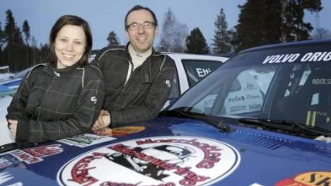 Sofie Lundmark och Brage Lundmark vann Volvoklassen för A-förare. Men det kunde ha slutat med soppa torsk...