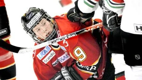 UTVISAD. Kim Karlsson Bergmans onödiga utvisning i förlängningen blev avgörande. Då passade Björklöven på att göra segermålet. Matchen slutade 4-3 till Västerbottenslaget.