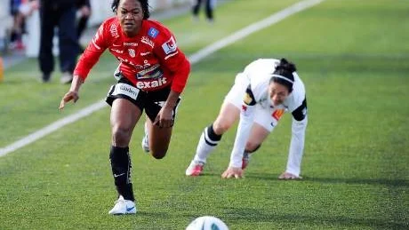 INHOPP. Francisca Ordega fick hoppa in för Piteå.
