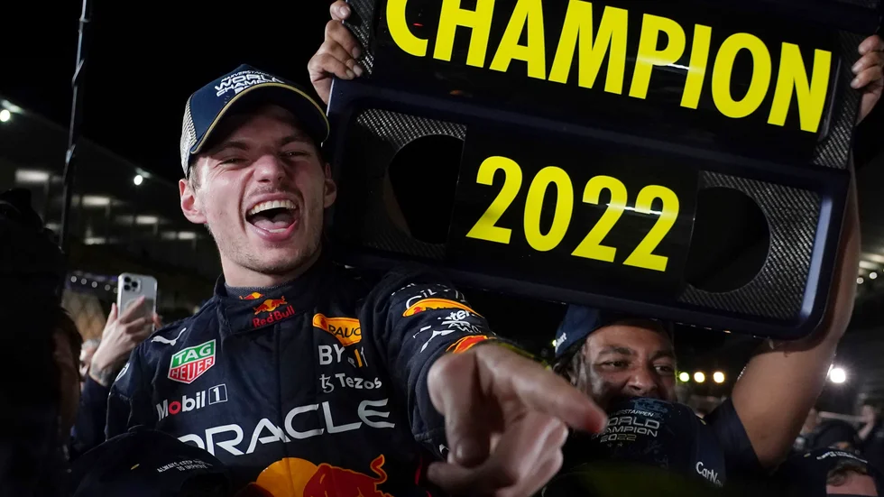 Red Bulls Max Verstappen blev världsmästare för andra gången i Japans GP. Arkivbild.