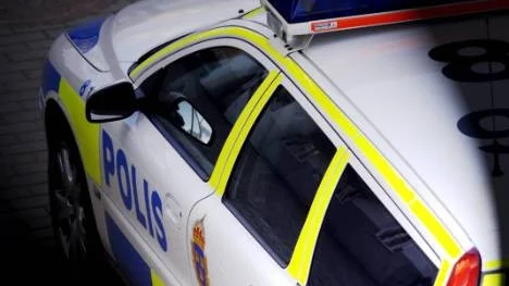 Polisen använde en spikmatta för att stoppa den jagade bilen.