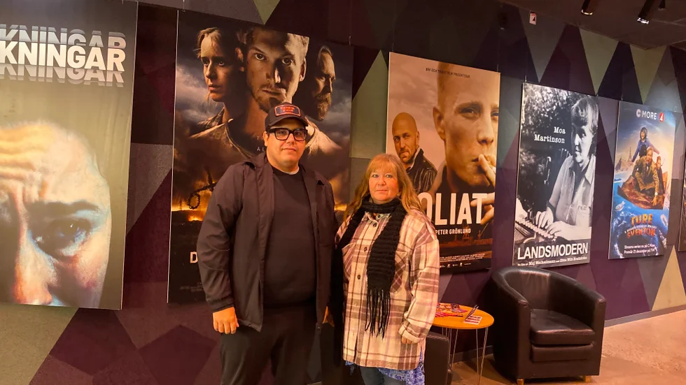 Robert Melo, ordförande i Östergötlands förenade filmare, och Carina Perenkranz, sekreterare i föreningen, berättar om ÖFF:s 10-årsjubileum och lyfter betydelsen av filmnäringen i Norrköping och länet.