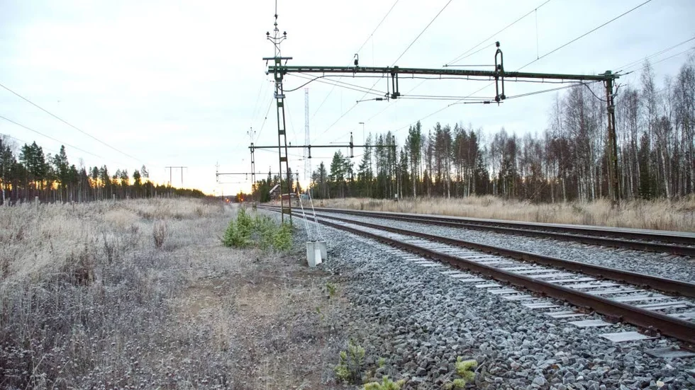 Mötesstation Malmbanan, Holmfors norr om Boden.