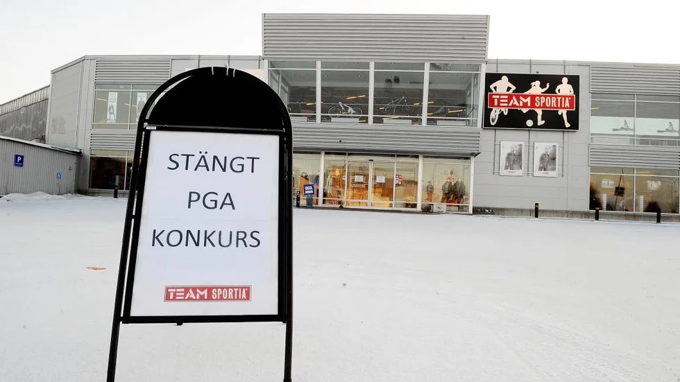 STÄNGT. Team Sportia i Luleå har brottats med ekonomiska problem och i måndags ansökte företaget om konkurs.