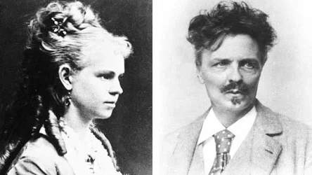 Siri von Essen och August Strindberg.