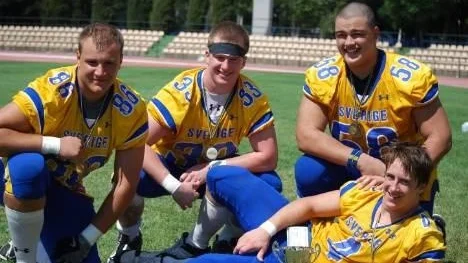 Bronsmedaljörer; Oscar Nevermann, Amir Garchi, Mark Rosenquist och Markus Grip.