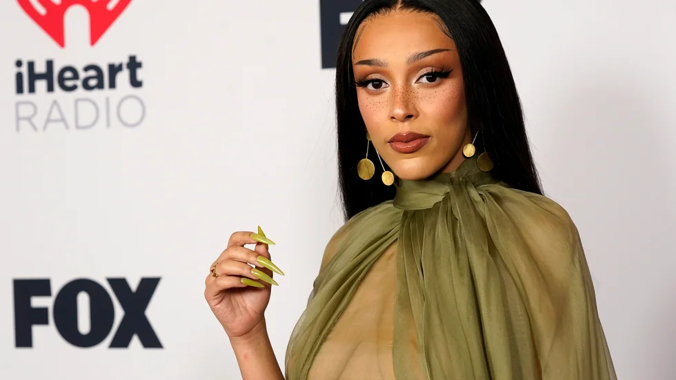Rapparen Doja Cat ber om ursäkt för sitt Twitter-utbrott. Arkivbild.