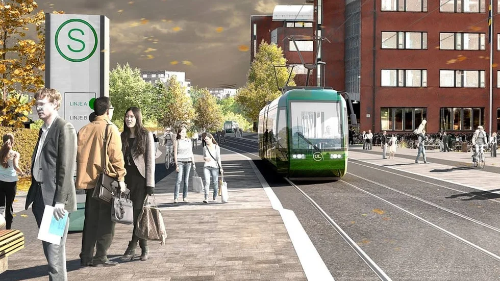 Spårvägen, som bland annat ska gå förbi Ångström, var för dåligt utredd för att få statliga stadsmiljöpengar.