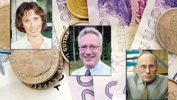 Gudrun Brunegård (kd), Leif Larsson (c) och Inge Schultz (s)