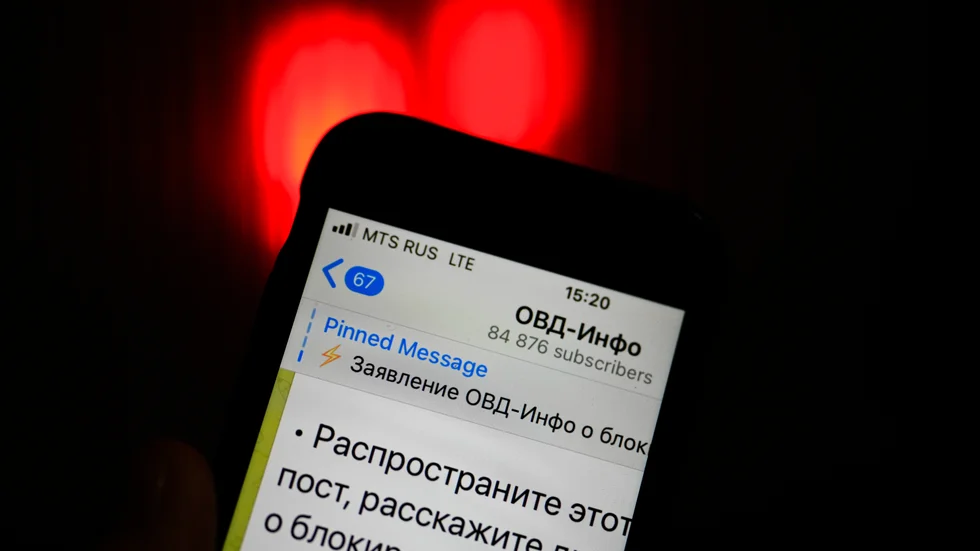 Telegram är en av de populäraste apparna i Ryssland. Arkivbild.