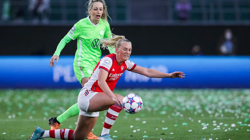 Stina Blackstenius Arsenal är utslaget ur Champions League.