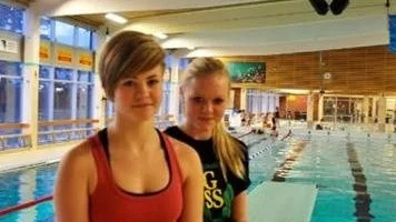 Alva Johansson och Emma Moberg, Gimo Simsällskap.