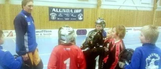 Toppmålvakt tränade ungdomar i Alunda