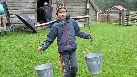 Oskar Nyberg under oket.