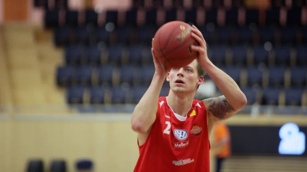 Viktor Gaddefors var en av Uppsalas näst bäste poängplockare i matchen. Arkivbild.