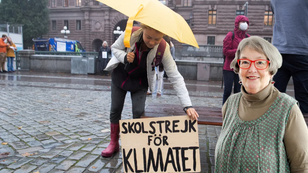 Krönikören skriver om att påverka och nämner Gretas kamp för klimatet. 