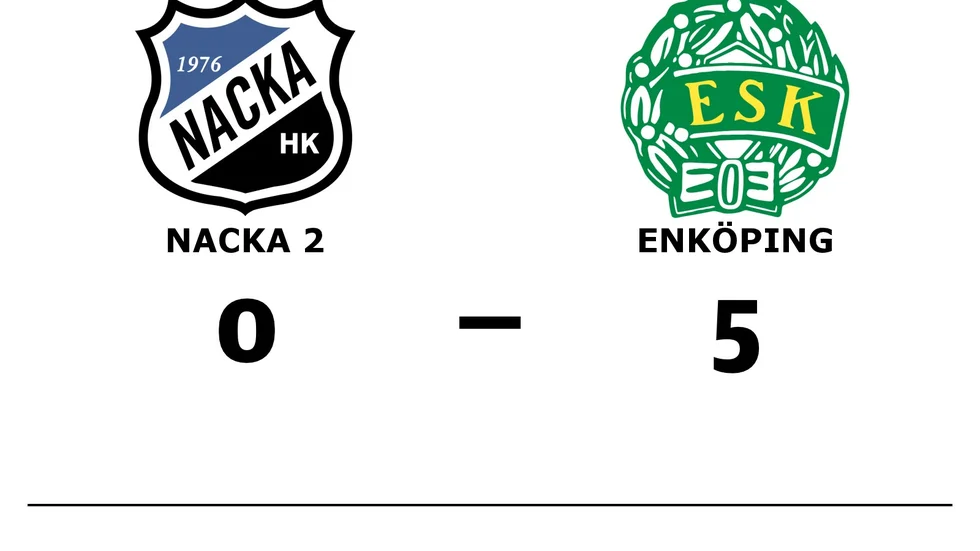 Nacka HK 2 förlorade mot Enköpings SK HK