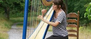 Jazzharpist ger examenskonsert