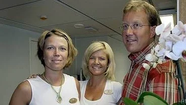 Agneta Eriksson, Helen Hellqvist och Anders Liss på nystartade Art Clinic.