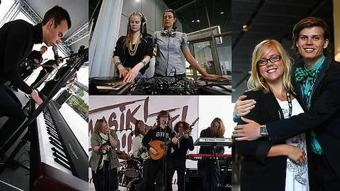 Gänget, Kerstin Nilsson och Sofia Säfholm, Mad Artwork feat. Ale och Sofia Rubertson och Gustav Jörtsö i Kärleksfabriken.
