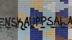 Nationalistisk propaganda i Tierp.