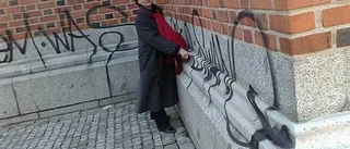 Domkyrkan utsatt för skadegörelse