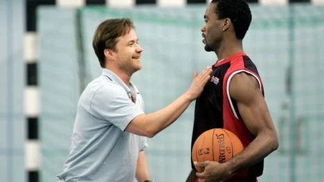 Olle Lundéns Uppsala Basket hade en lugn måndagsträning.