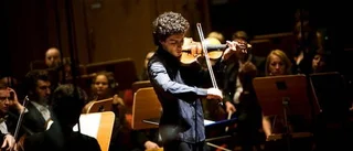 Ovationer för ung violinist
