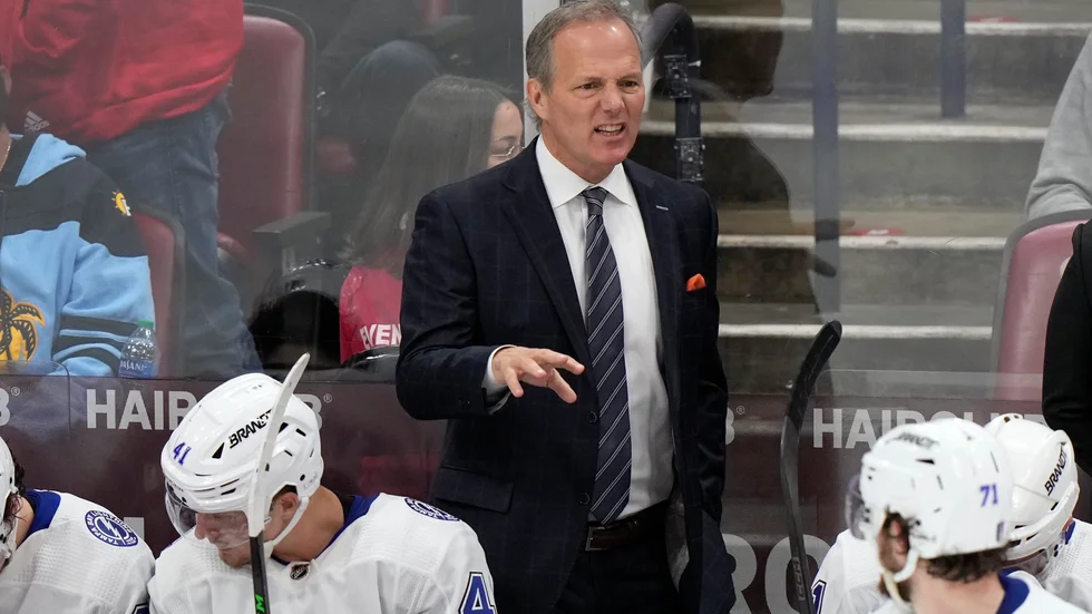 Tampa Bays tränare Jon Cooper pudlar efter en kommentar han fällde när Tampa Bay blev utslaget ur Stanley Cup-slutspelet tidigare i veckan.