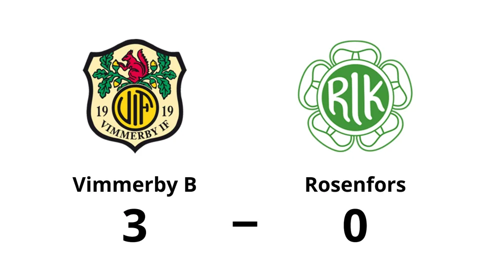 Vimmerby IF B vann mot Rosenfors