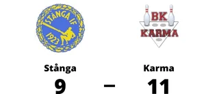Karma för tuffa för Stånga - förlust med 9-11