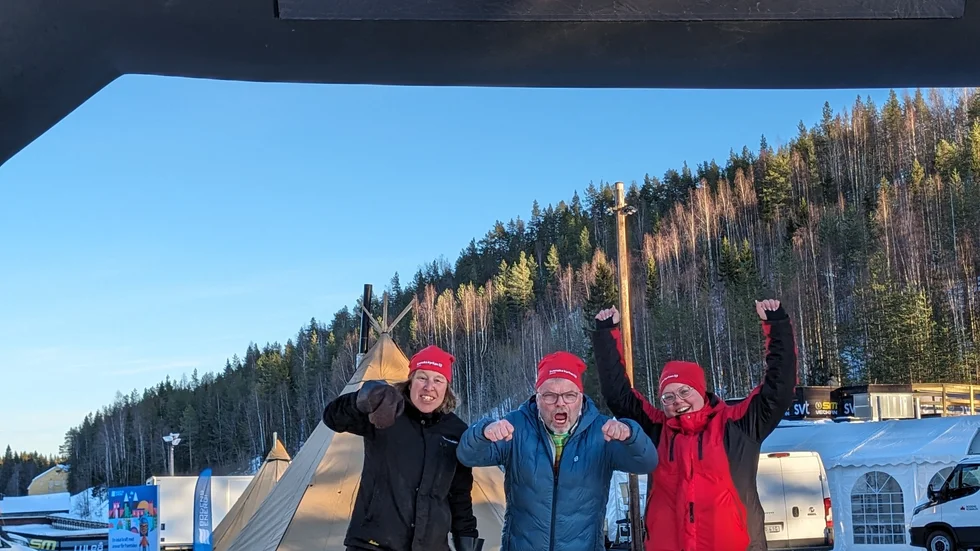 Stig Sörlin, diakon, Suzanne Thörnäs, församlingsvärdinna och Emmi-Lie Spegel, tjänstebiträde.