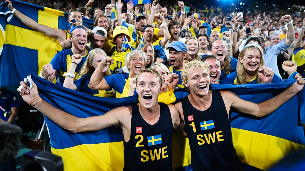 Jonatan Hellvig och David Åhman är olympiska mästare i beachvolley.