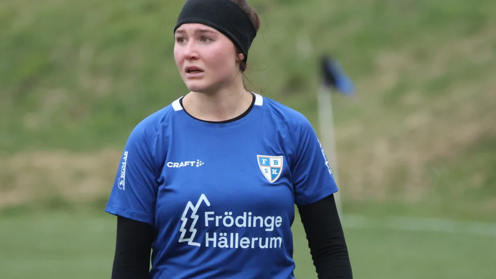 Nathalie Strande gjorde två mål för Frödinge Dam.