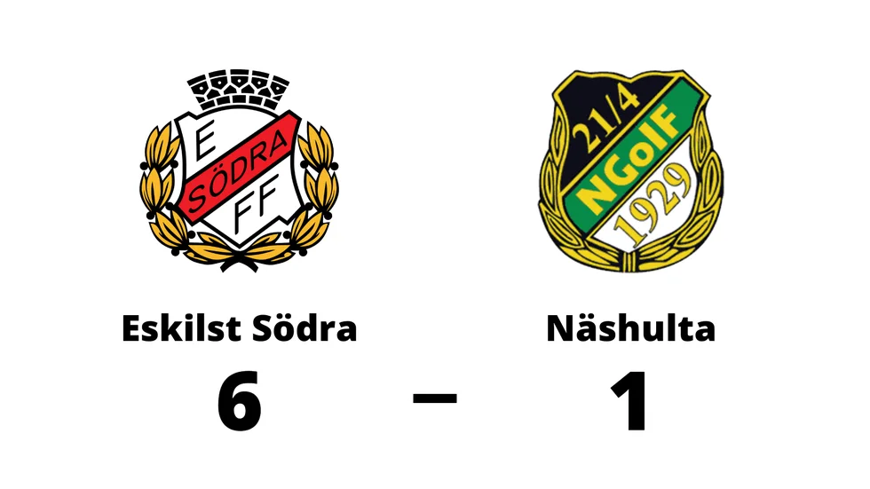 Eskilstuna Södra FF vann mot Näshulta GoIF