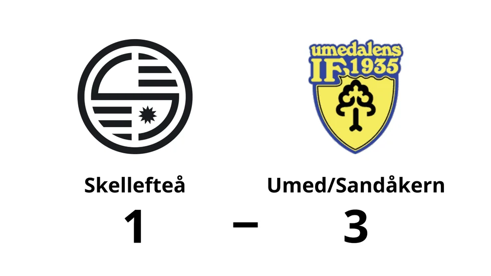 Skellefteå FF förlorade mot Umedalens IF/Sandåkerns SK