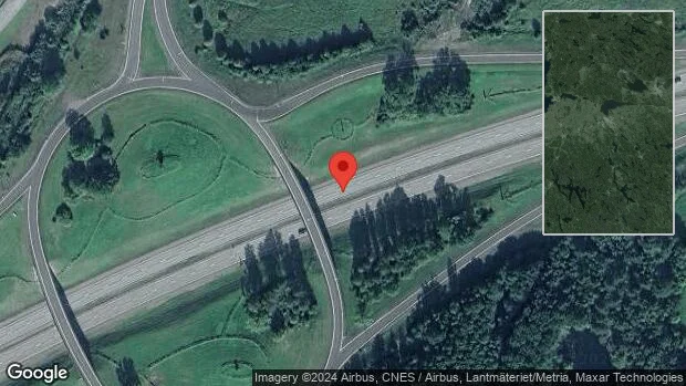 Stopp på E4 på grund av olycka med en personbil