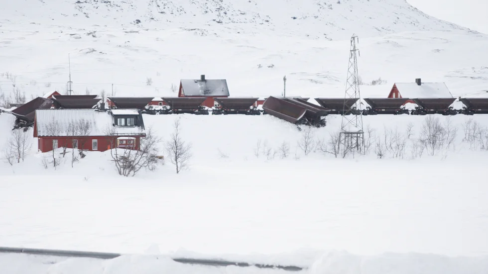 Den senaste tågurspårningen i Vassijaure inträffade i närheten av ett par av de stugor som finns längs spåret.