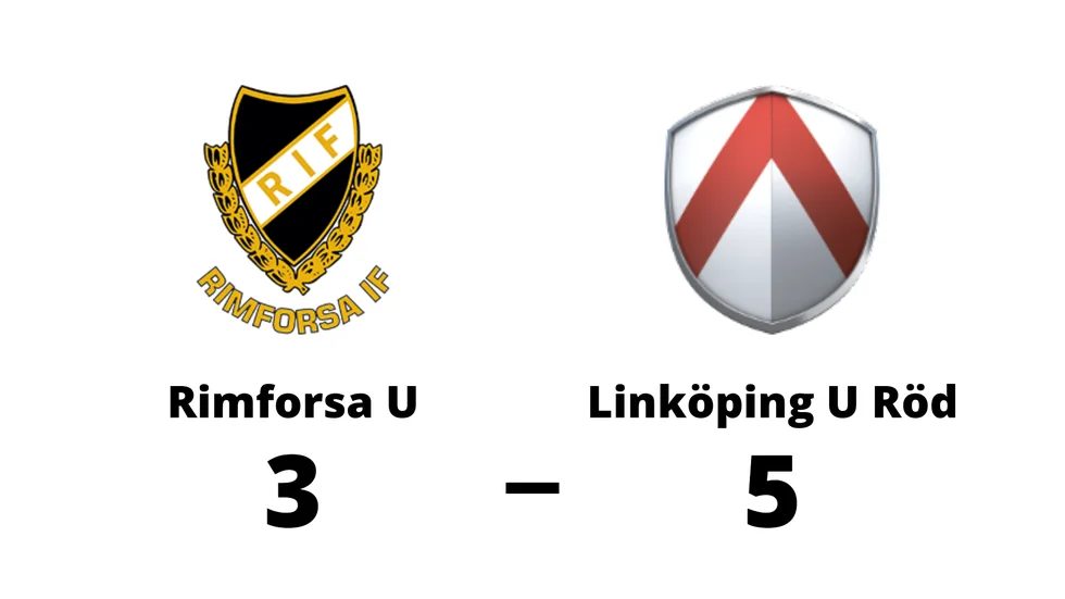 Rimforsa IF U-lag förlorade mot Linköping U Röd