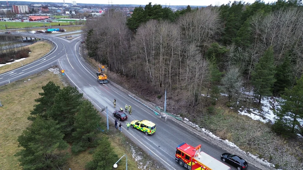 Trafikolycka inträffade vid 14.30-tiden på onsdagen.
