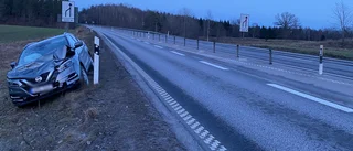 Trafikolycka på E22 – en person till sjukhus